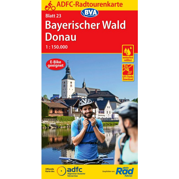 ADFC-RADTOURENKARTE 23 BAYERISCHER WALD DONAU 1:150.000 - Fahrradkarte