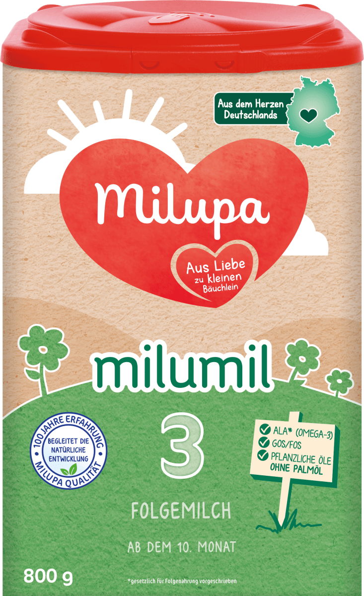 Folgemilch 3 Milumil ab dem 10. Monat, 0,8 kg