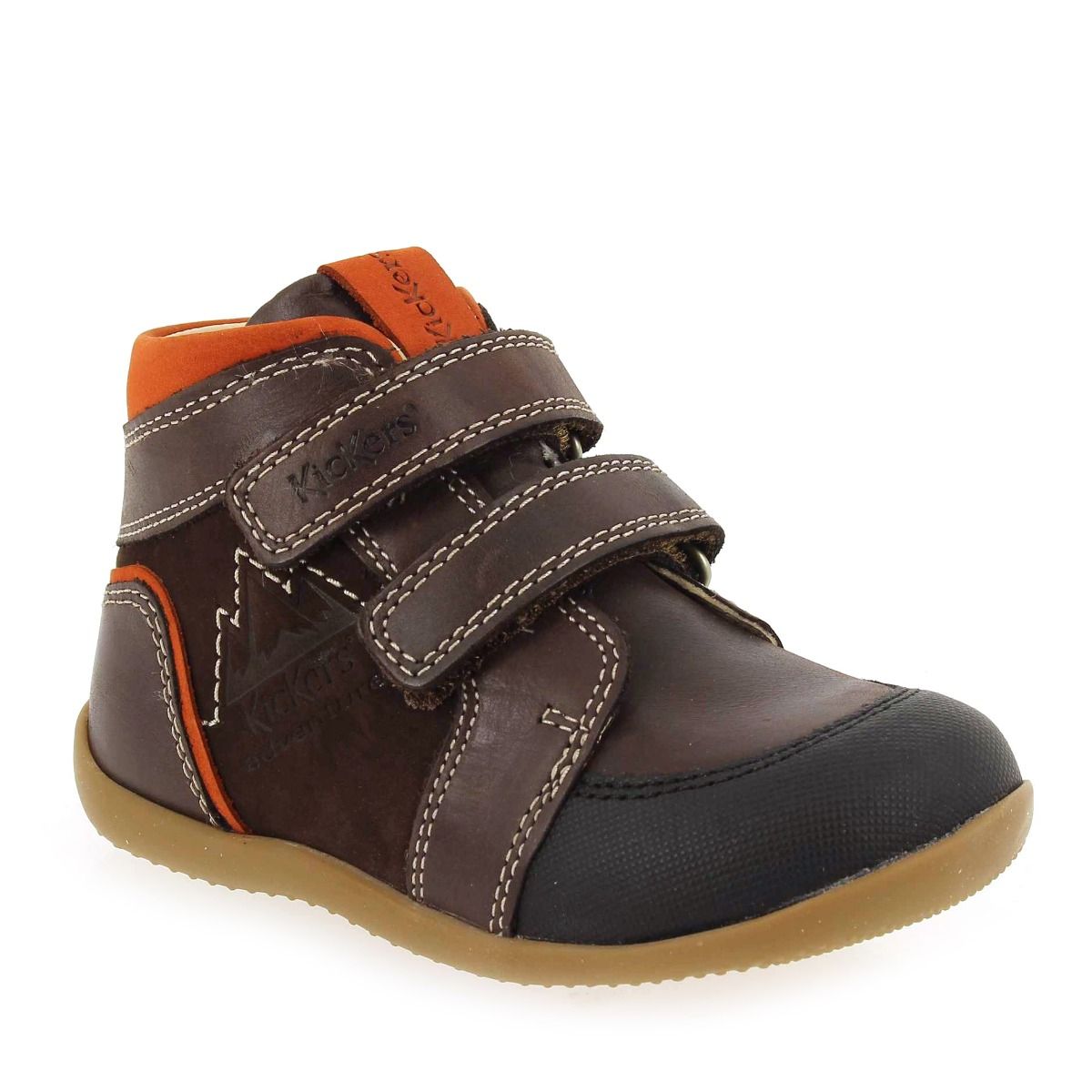 Kickers  BIKRO MOUNTAIN - Marron Orange