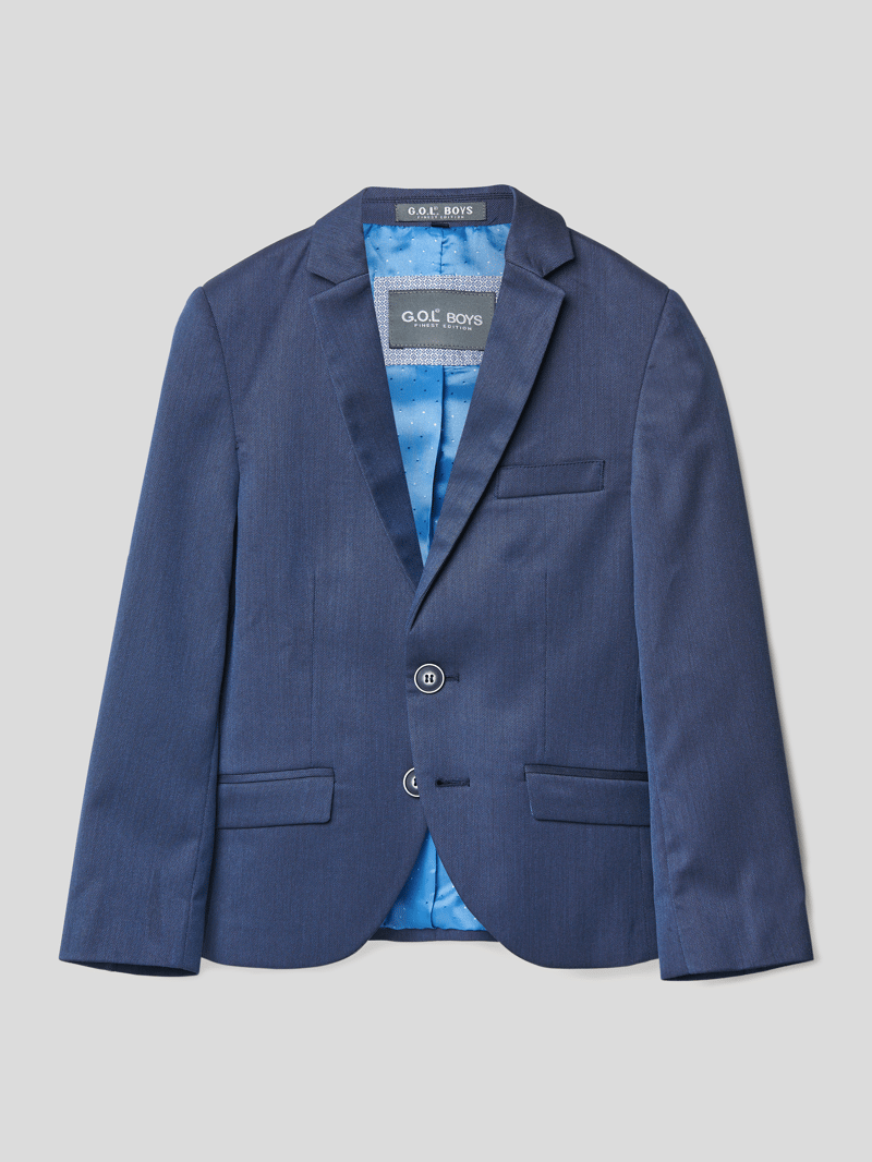 Slim Fit Sakko mit Stretch-Anteil in blau