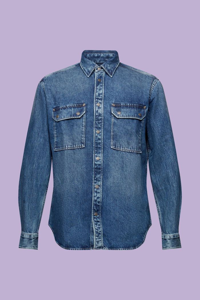 Langärmliges Jeanshemd