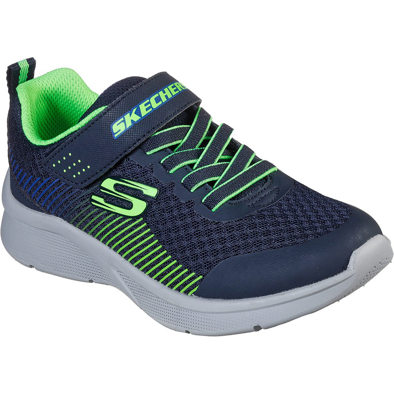 Skechers 97535L, Sneakers Low, Kinder, Blau (Navy Lime)