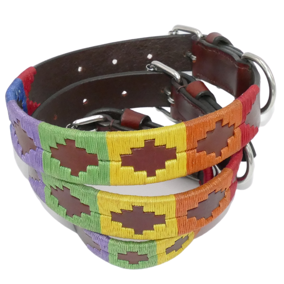 Kipita Hundehalsbänder Kipita Polo Halsband Rainbow M