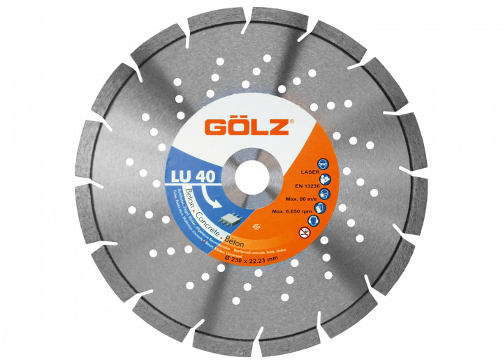 GÃ¶lz 04973640125 LU40 Diamantzaagblad Beton Premium 125 x 22.2 mm