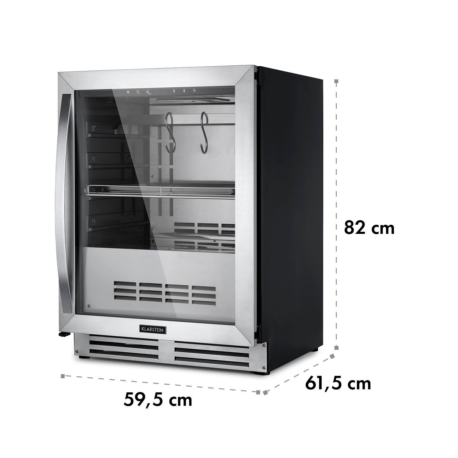 Klarstein Getränkekühlschrank HEA10-SteakhousePro 10035176, 82 cm hoch, 59.5 cm breit, Steakhouse Flesich Kühlschrank Fleischreifeschrank
