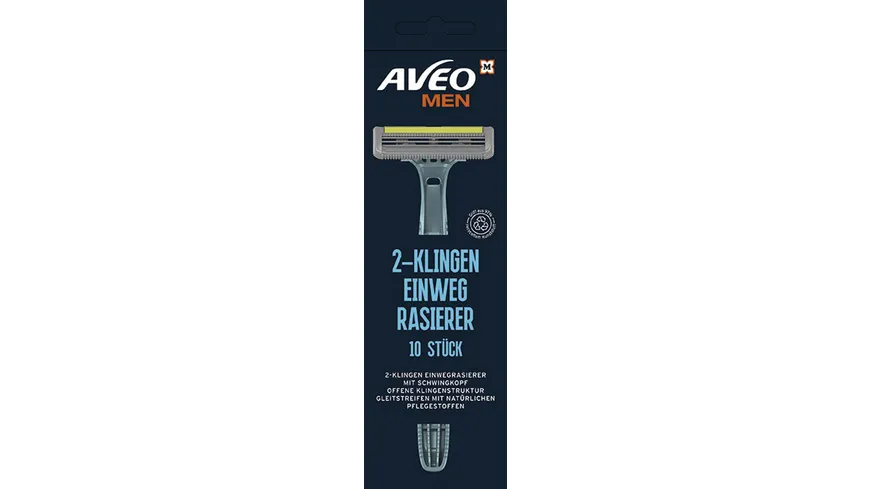 AVEO MEN 2 Klingen Einwegrasierer Herren 10er Pack