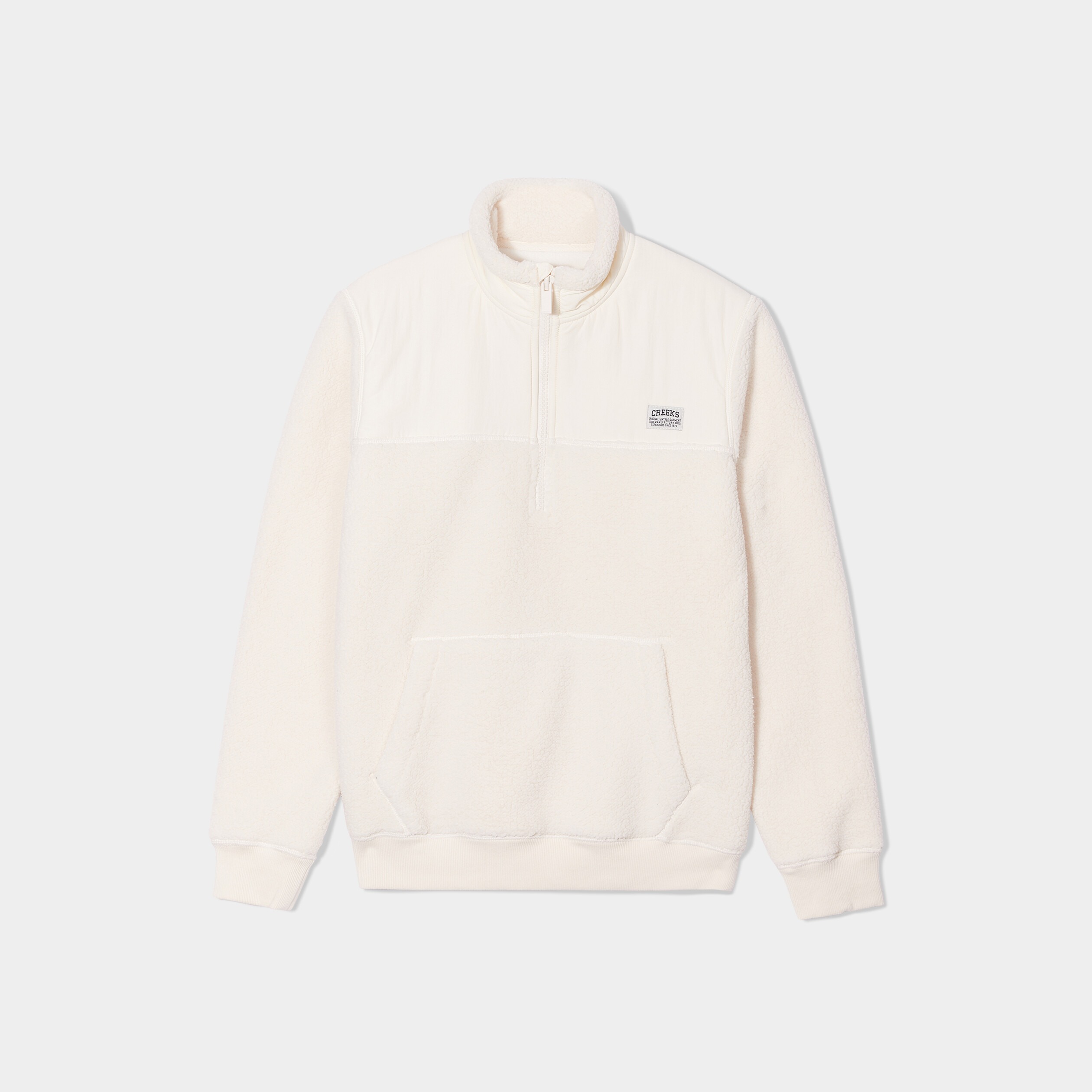 Sweat camionneur polaire Creeks blanc homme | La Halle