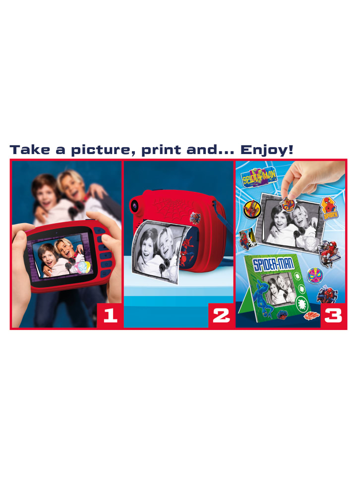 LISCIANI Marvel Spiderman Print Cam Sofortbildkamera Kamera Camera Fotos in rot günstig kaufen onesize