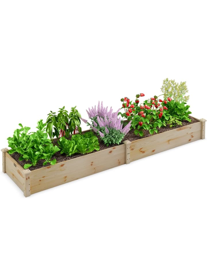 COSTWAY Pflanzkasten 240x60x25cm in Beige günstig kaufen onesize