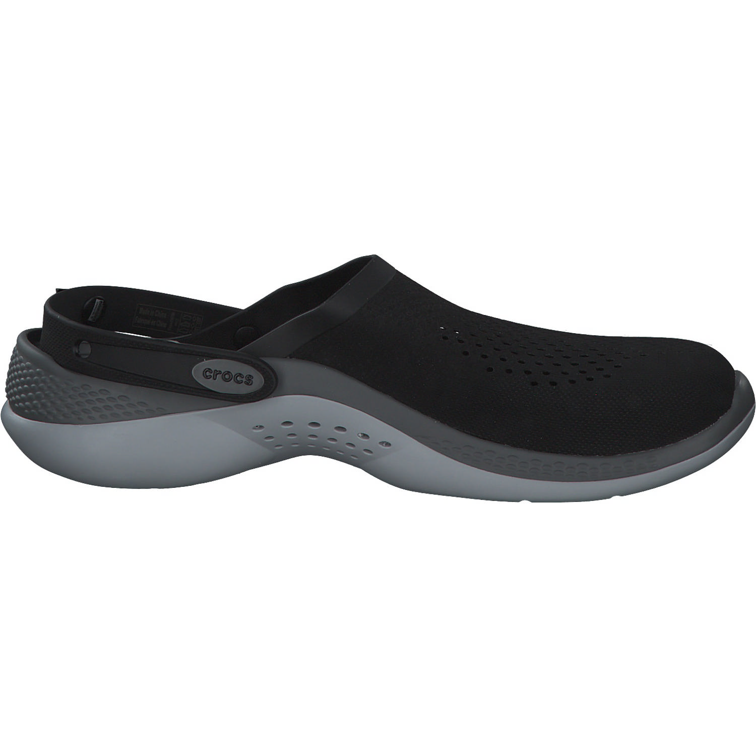 Crocs LiteRide 360 Clog 206708, Pantoletten, Schwarz / Grau