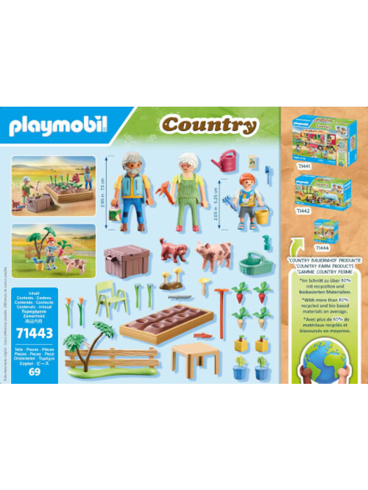 Playmobil Spielfigur Set Country Idyllischer Gemüsegarten bei den Großeltern, 4-10 Jahre günstig kaufen onesize