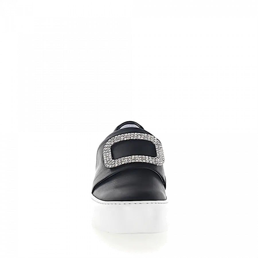 Truman's - Sneaker 8752 Kalbsleder Kristallverzierung schwarz - schwarz