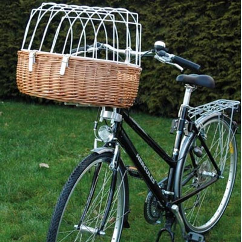 Aumüller Hunde-Fahrradkorb mit Schutzgitter