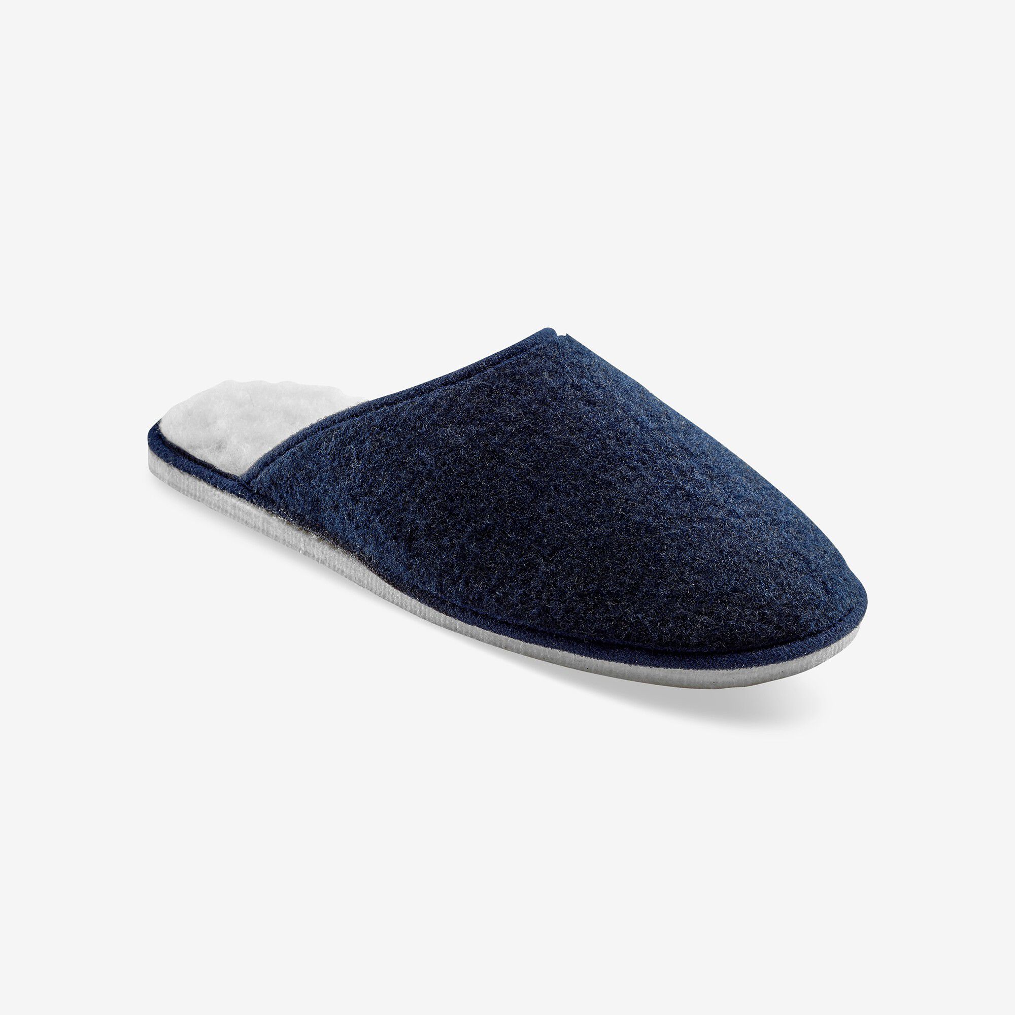 Mules homme silencieuses fourrées laine