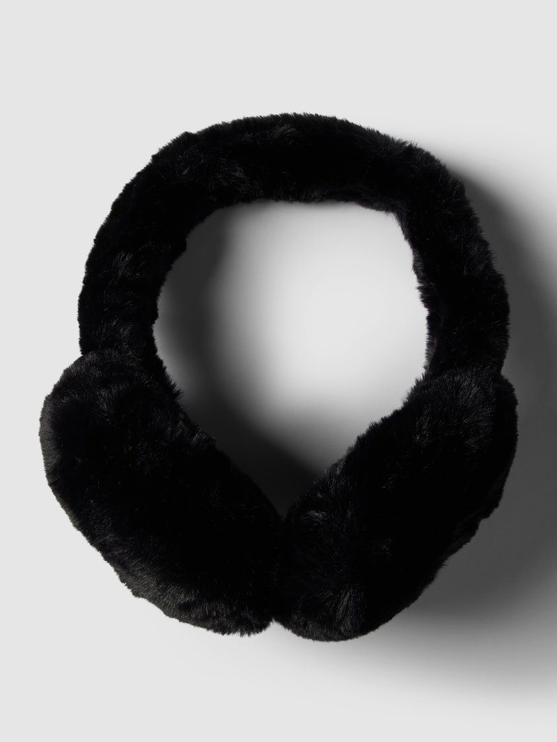 Ohrenwärmer mit Kunstpelz Modell 'EAR WARMER' in schwarz