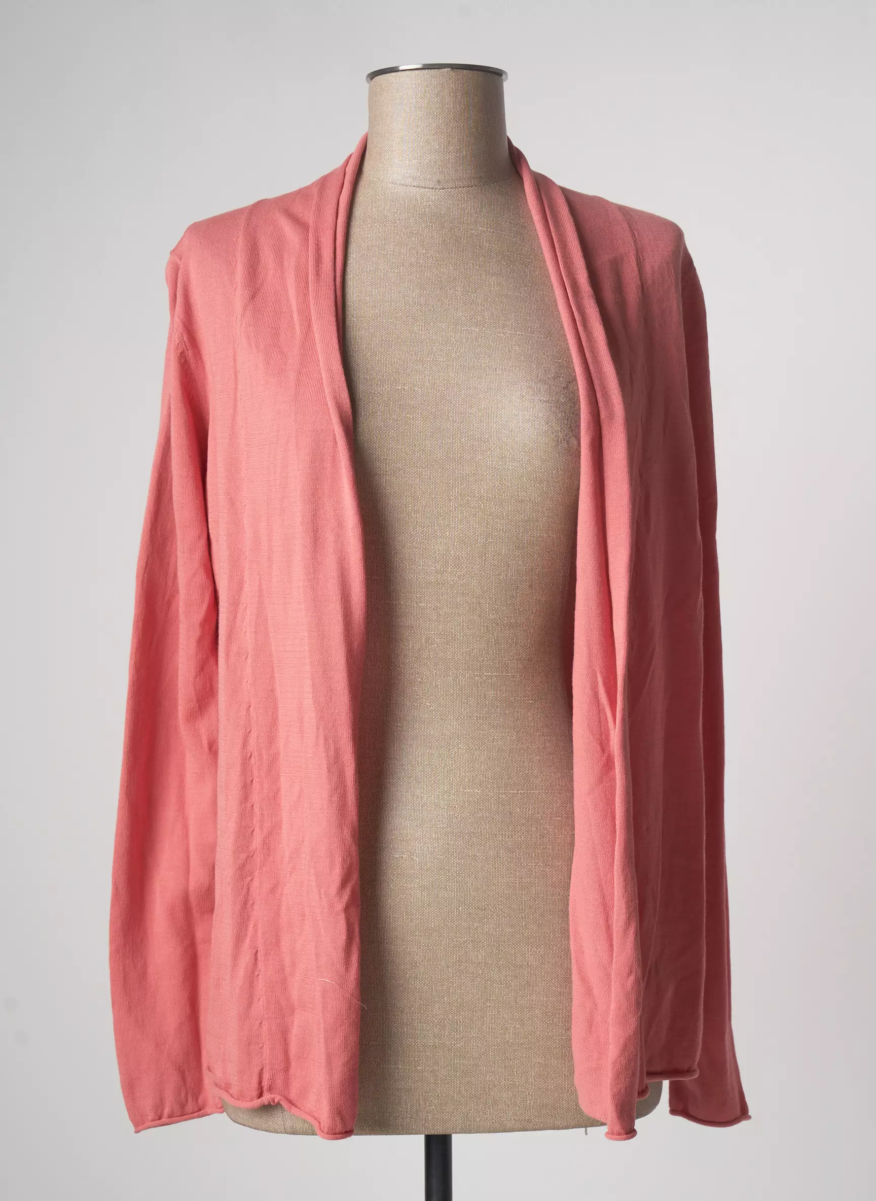 Muji Cardigans Femme couleur rose