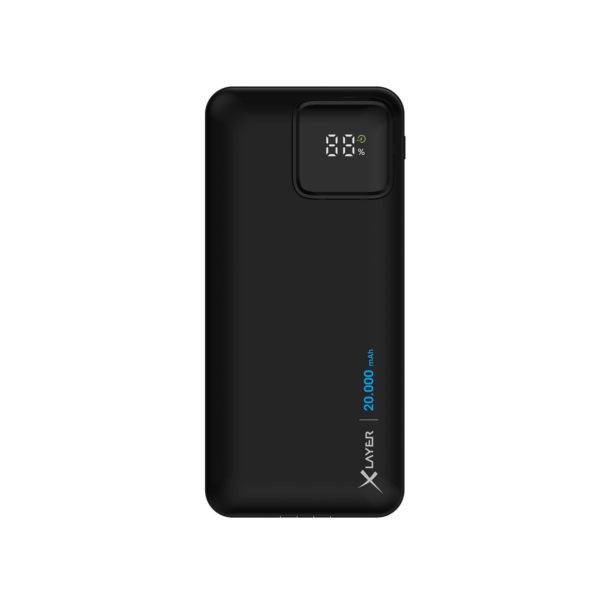 XLayer 20.000 mAh Powerbank mit 2 Kabel