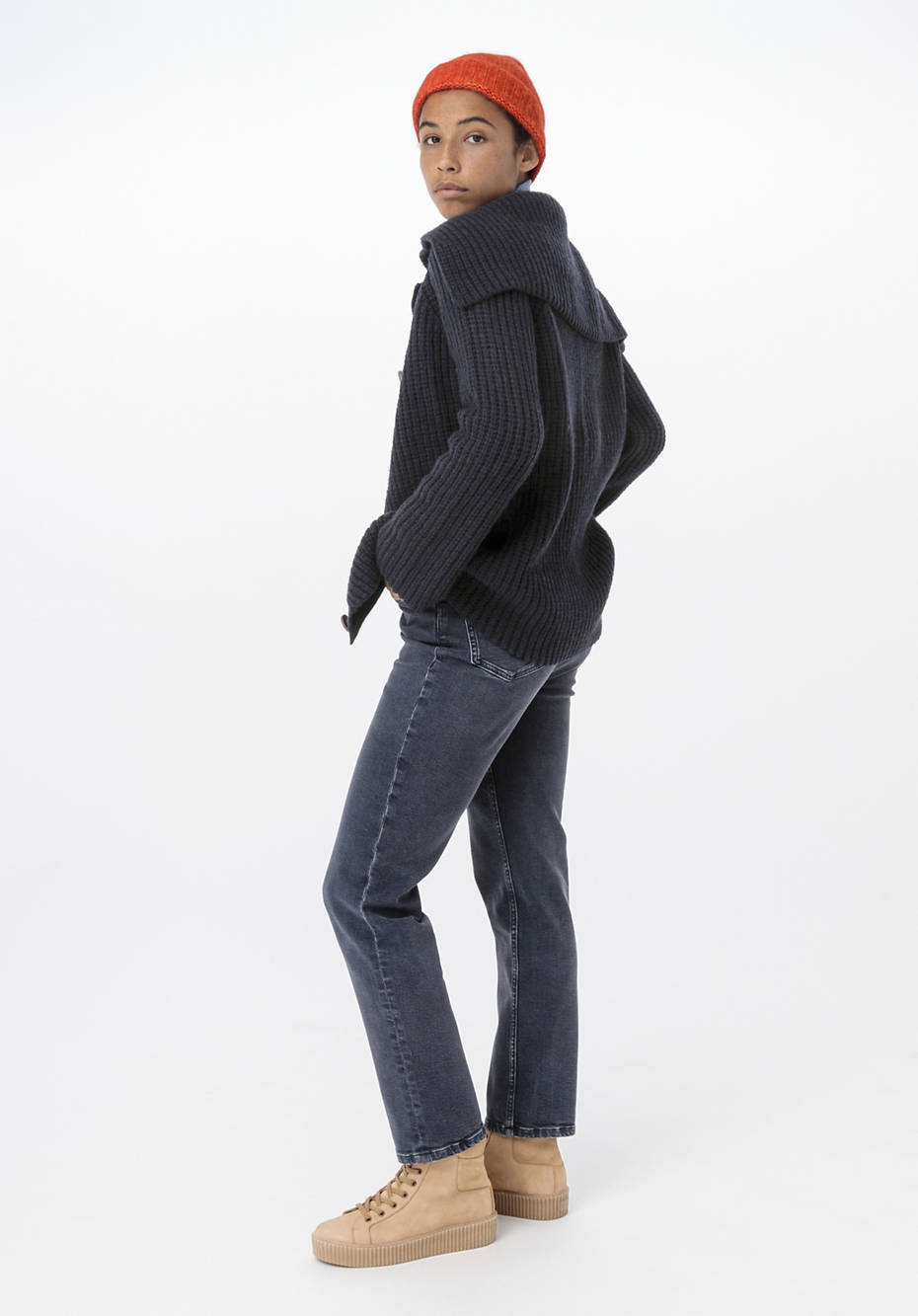 Strickjacke aus reiner Merinowolle
