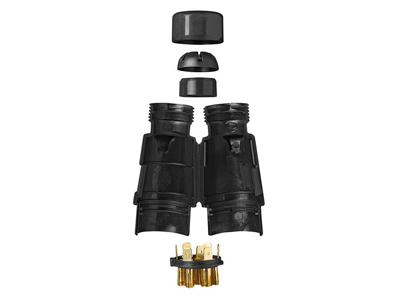 ProPlus 7-polig Stecker mit Kabelschuhanschluss