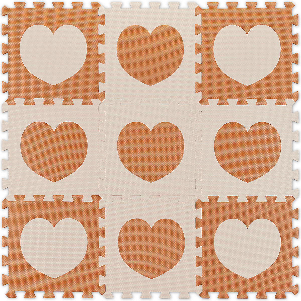 18-tlg. Puzzlematte Herz