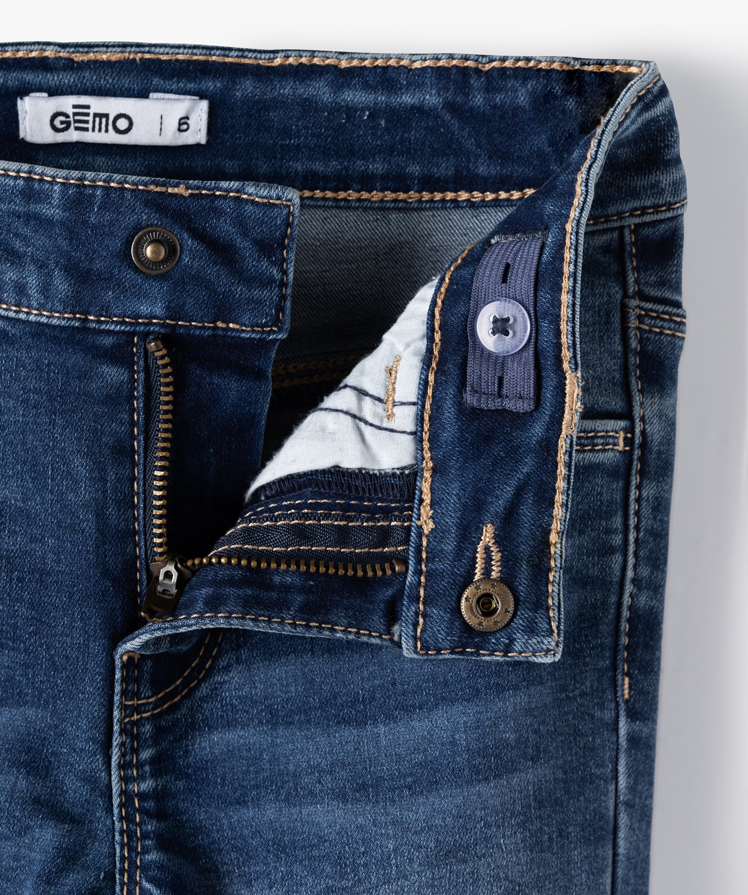 Jean ultra skinny à taille réglable fille stone | GEMO