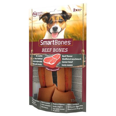 SmartBones Hundeknochen für mittelgroße Hunde mit Rind