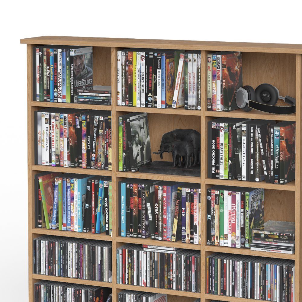 Vicco CD-Regal Medienregal CD DVD Bluray Regal Standregal JUKEBOX Buche