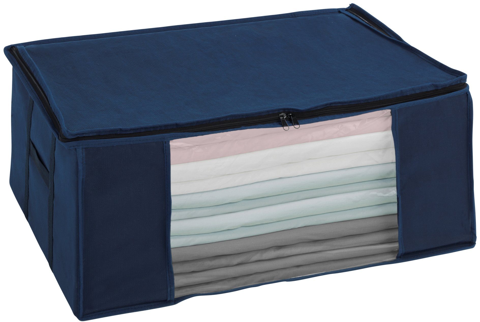 WENKO Organizer Vakuum Soft Box Air, Aufbewahrungsbox, integrierte Vakuum-Tasche mit Blitz-Ventil