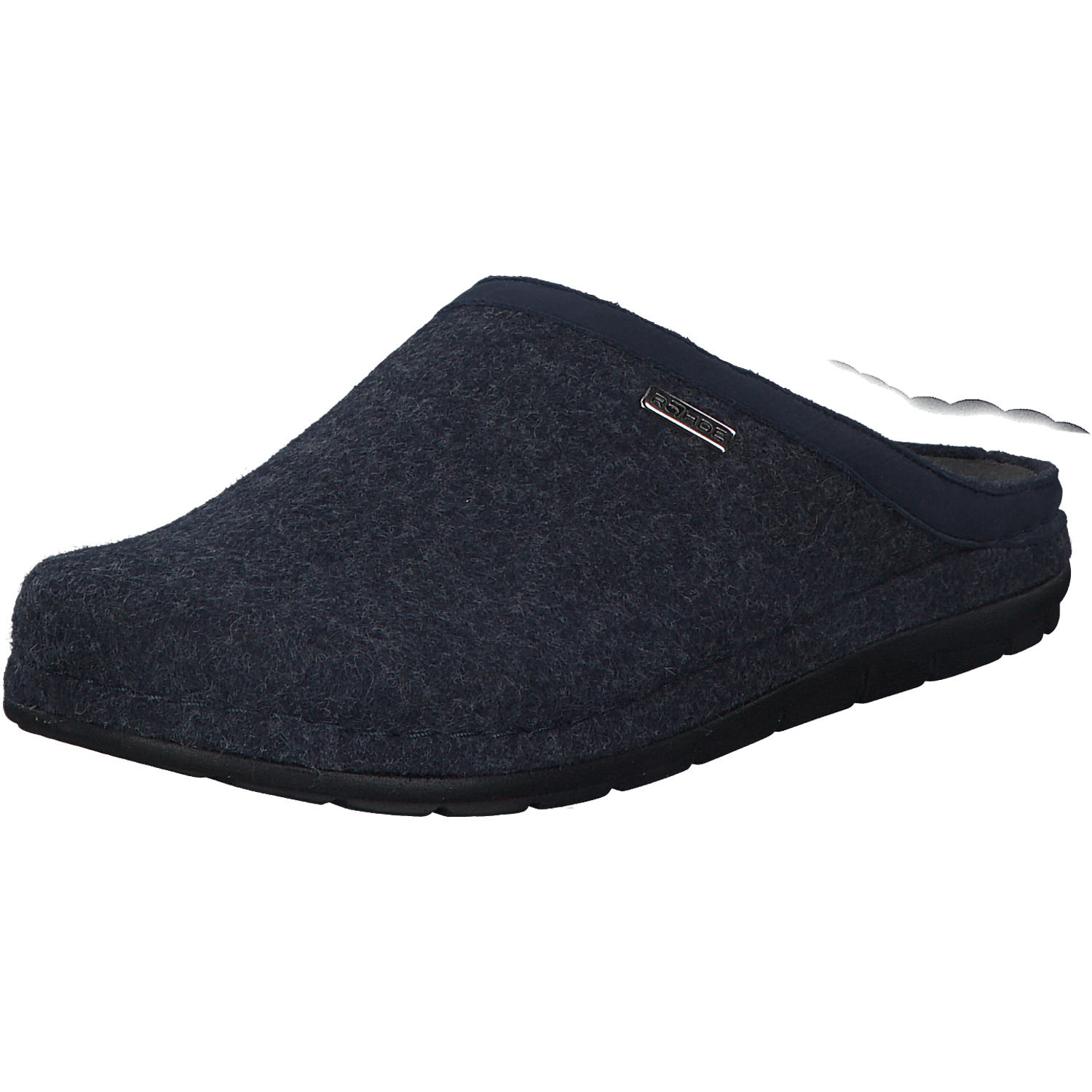 Rohde 6740, Filzpantoffeln, Herren, ocean