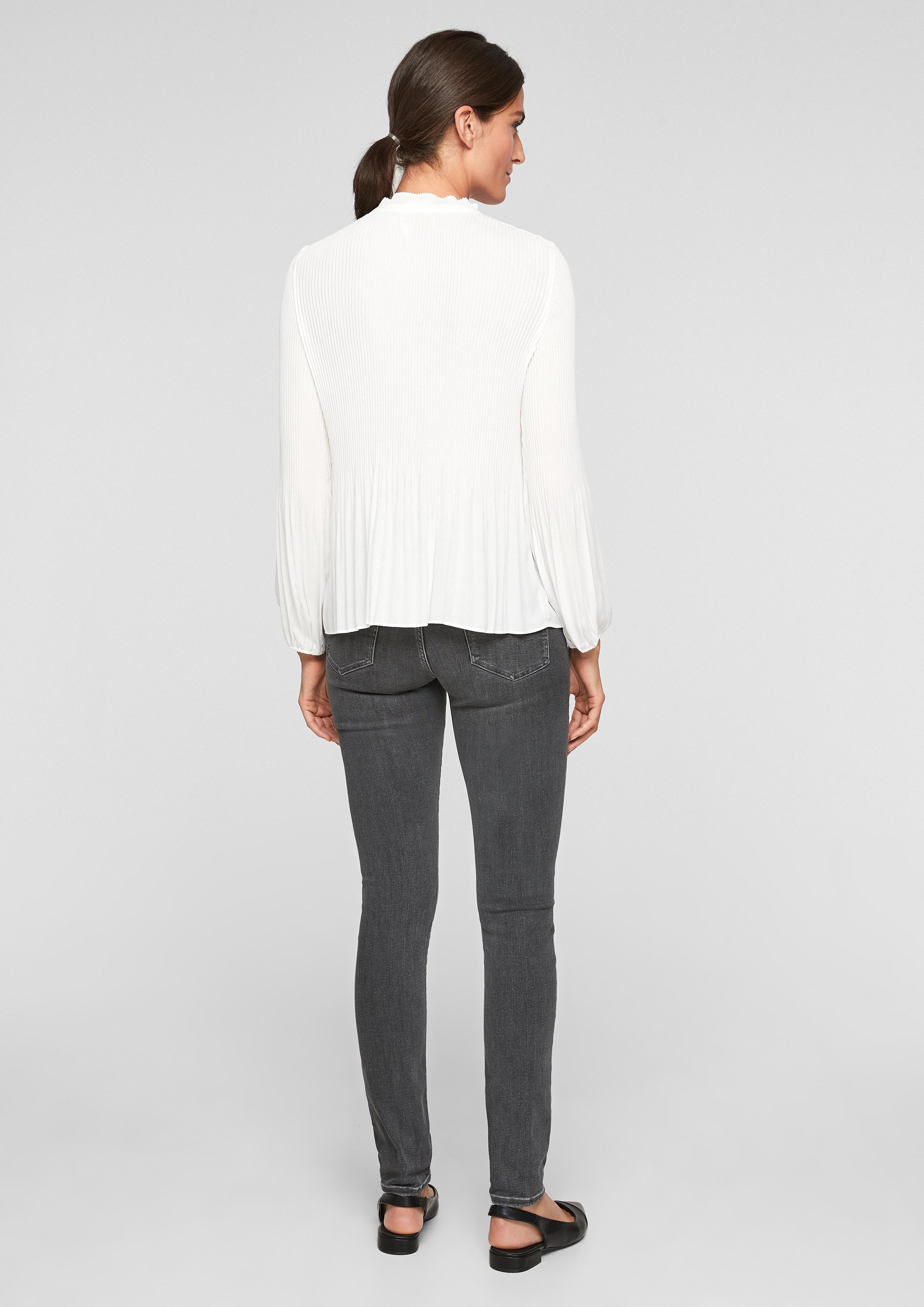 Plissée-Bluse aus Chiffon  01.899.11.X098-0200