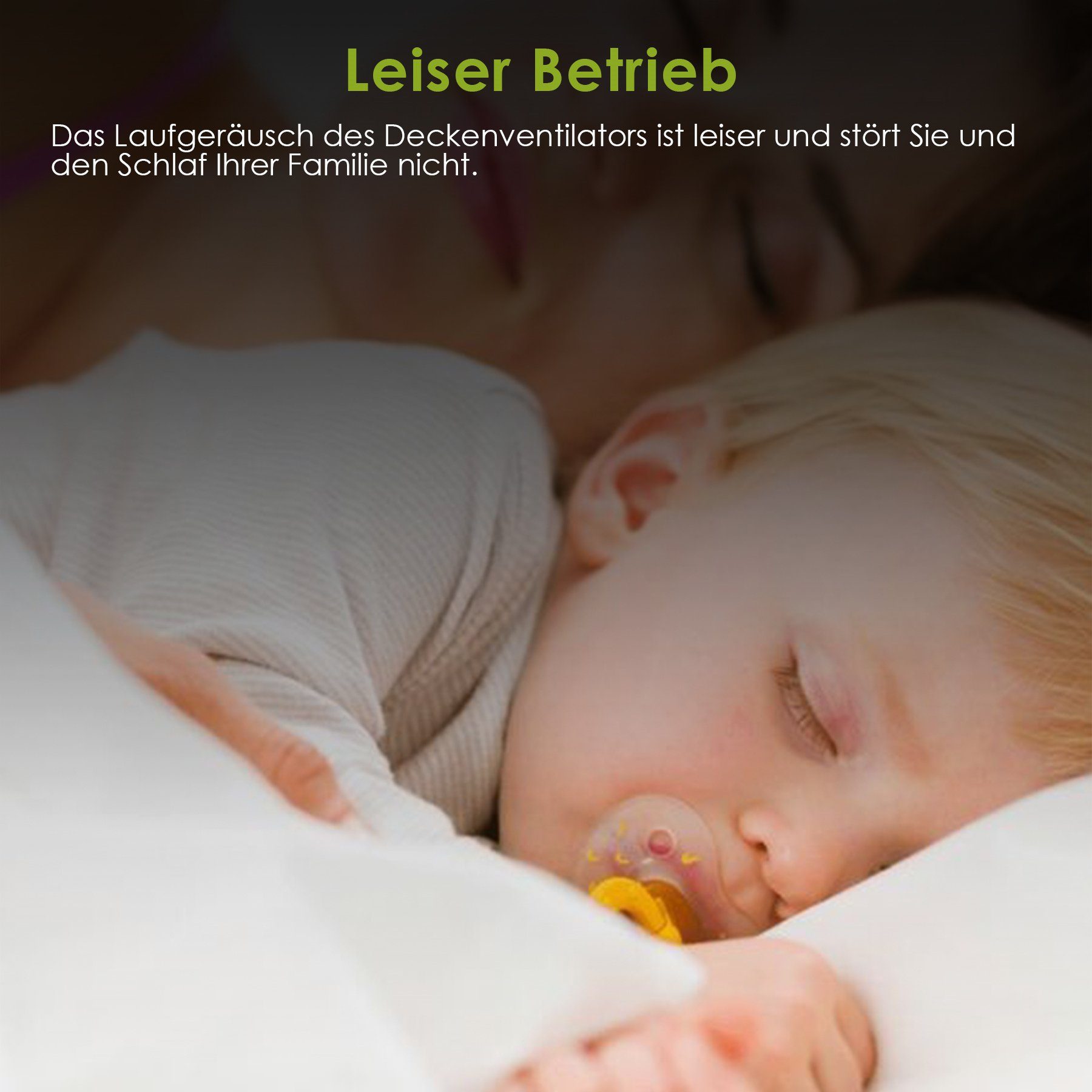Lospitch Deckenventilator Deckenventilator Led mit Beleuchtung Fan mit Fernbedienung Weiß