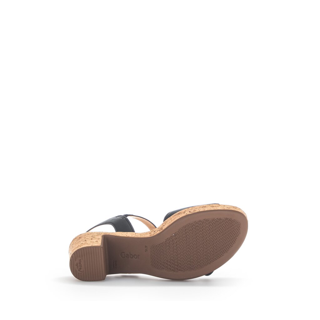 Gabor fashion Plateau Sandale schwarz