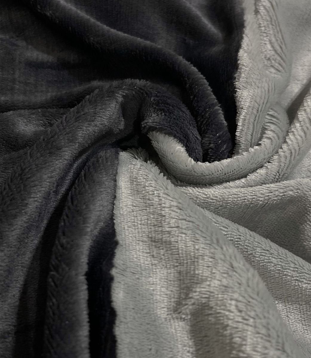 Bettwäsche 4 tlg Winter Thermofleece Wende Plüsch Thermo Fleece Nicky Wende Bettwäsche 135x200 cm Flausch Cashmere touch weich kuschelig warm Teddy Plüsch Grau UNI, Leonado Vicenti, Fleece, 4 teilig