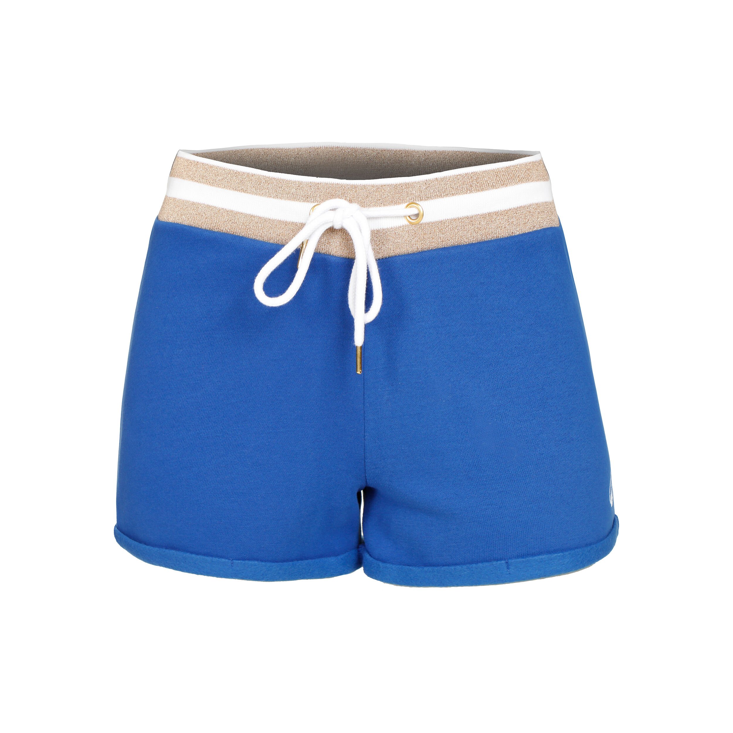 Retro Stripe Shorts Damen - Blau, Mehrfarbig