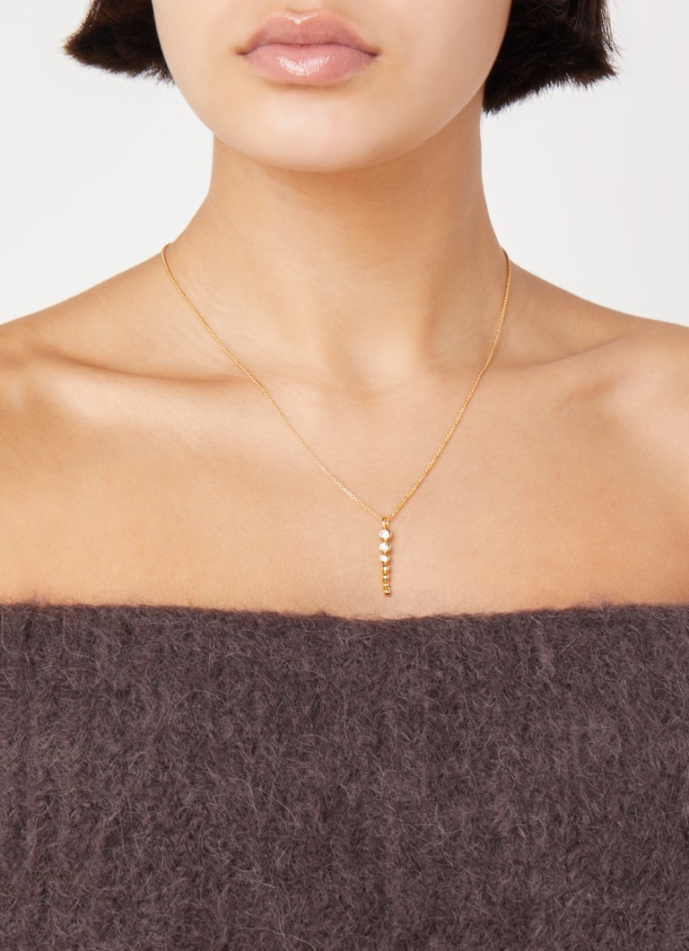 Missoma Beaded Drop necklace gold plated