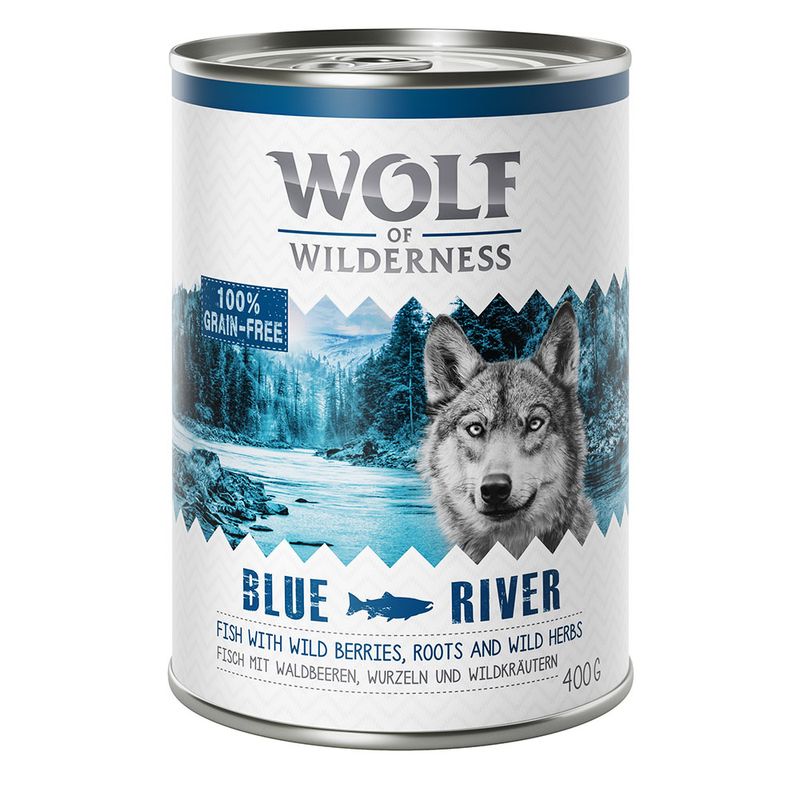 Wolf of Wilderness 12 kg Trockenfutter + 6 x 400 g Nassfutter