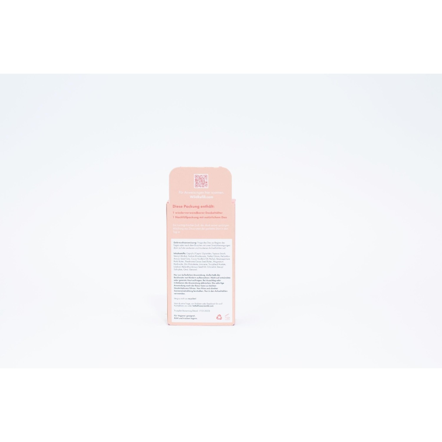 Deo Startpaket: Behälter Coral & Orange Refill Deo