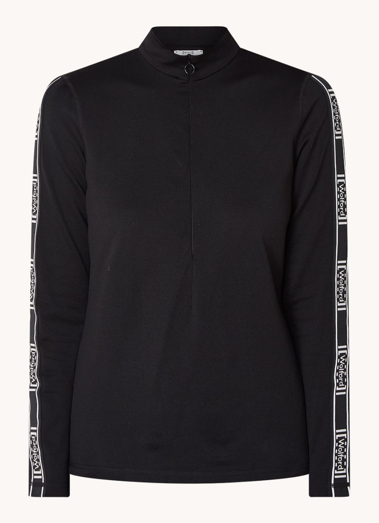 Wolford long-sleeve top with logo print