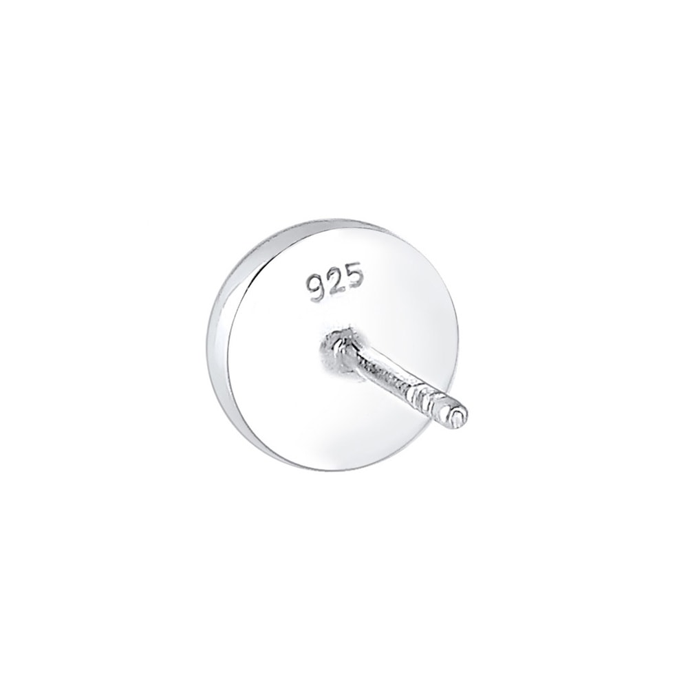 KUZZOI KUZZOI Boucles d'Oreilles tendance de base Cercle Geo émail 925/1000 Boucles d'oreilles