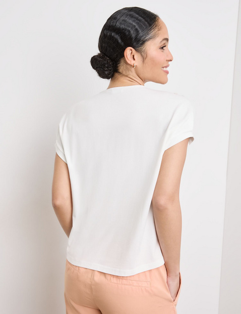 Blusenshirt mit Material-Patch