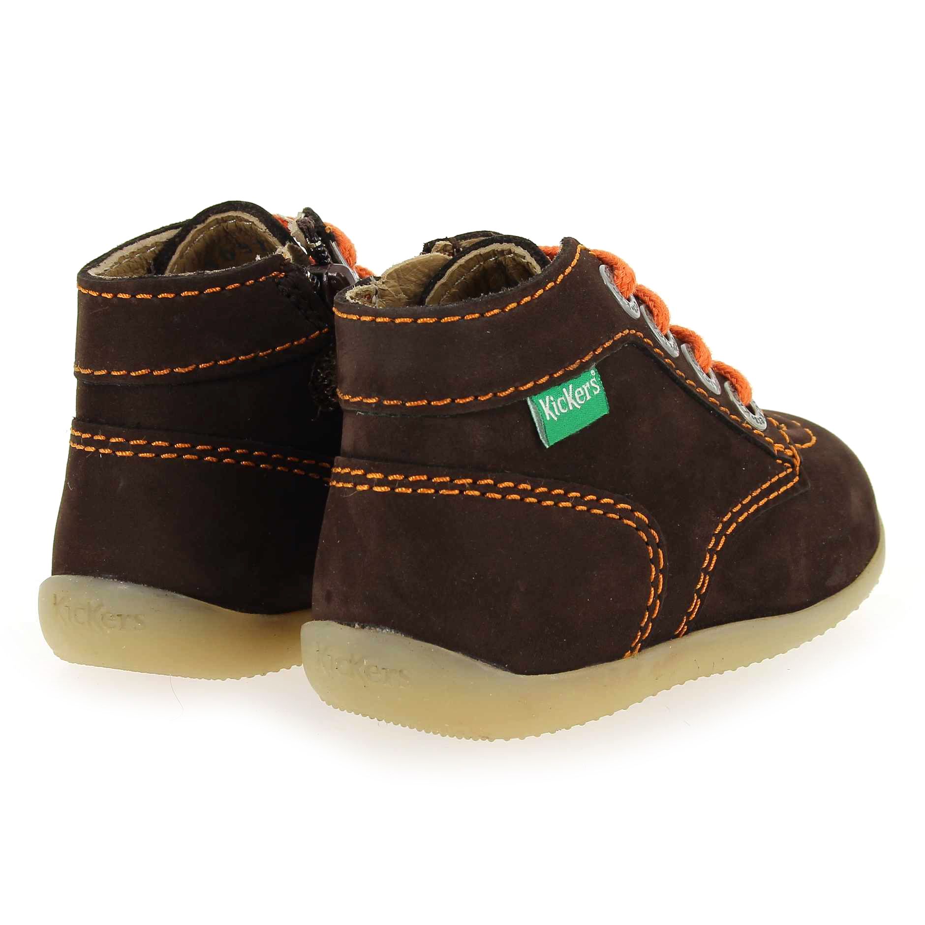 Kickers  BONZIP-2 - Marron Orange