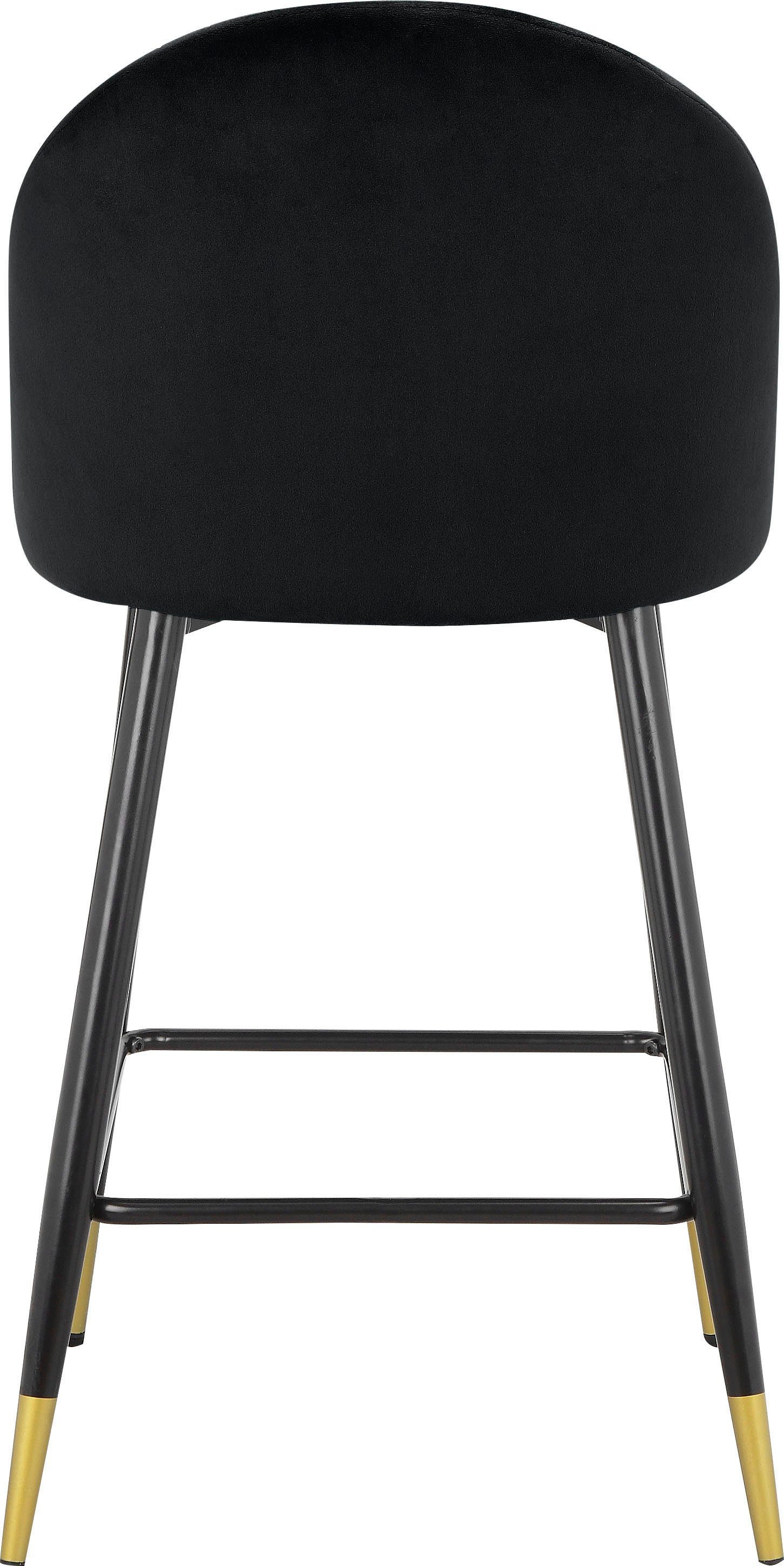 Leonique Bistrostuhl Embrosse (2 St), mit Sitz und Rücken gepolstert, in schönem Velourstoff, Sitzhöhe 65 cm