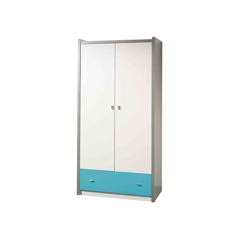 Armoire 2 portes Bonny turquoise