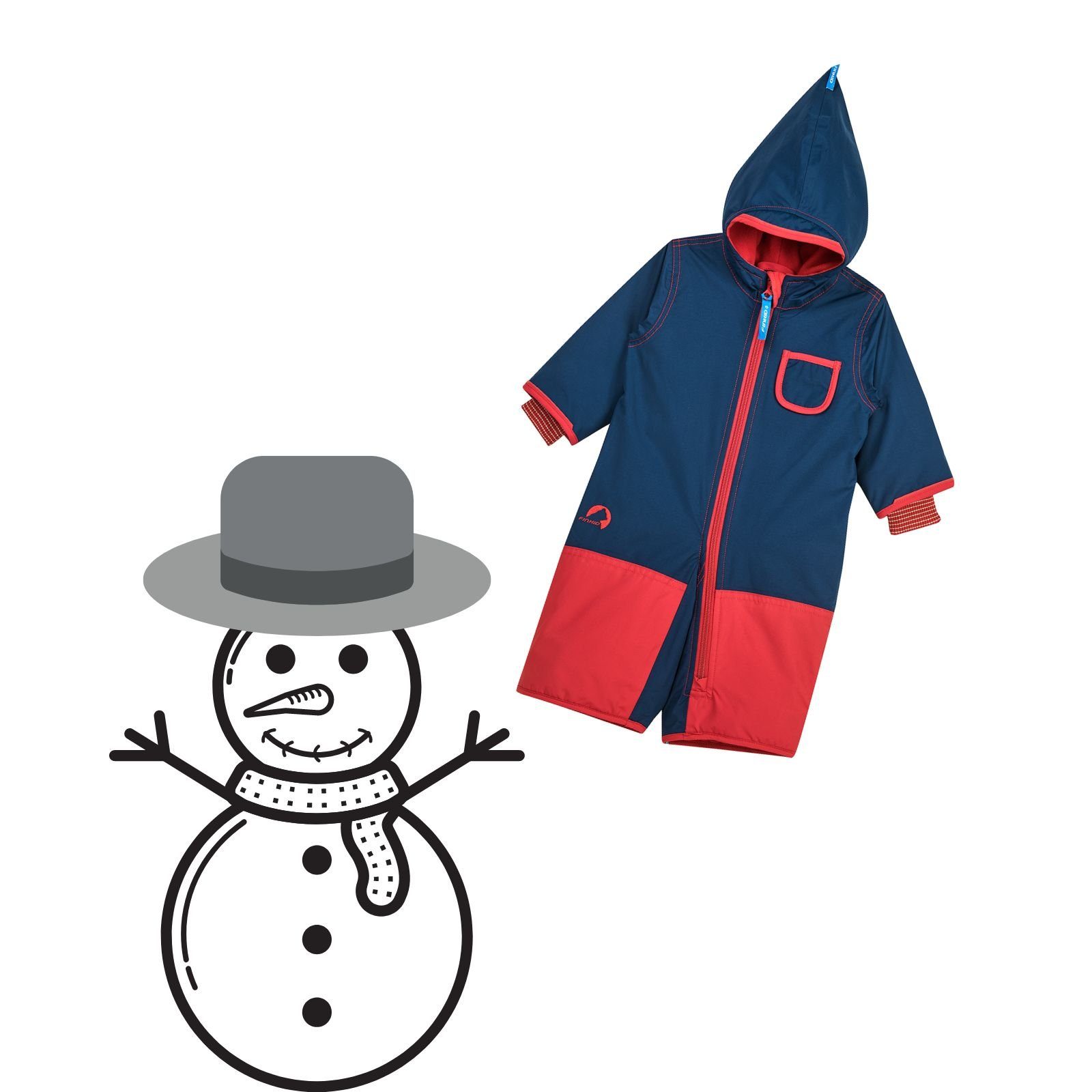 Finkid Schneeoverall Finkid Pikku Winter Eko Rose Navy Schneeanzug Schneeoverall Winteranzug Wetterfest Atmungsaktiv