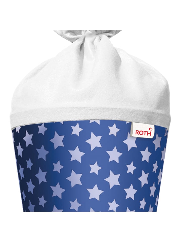 ROTH Bastel-Schultüte groß blau 70 cm, Sterne in Glanzfolie in Blau günstig kaufen onesize