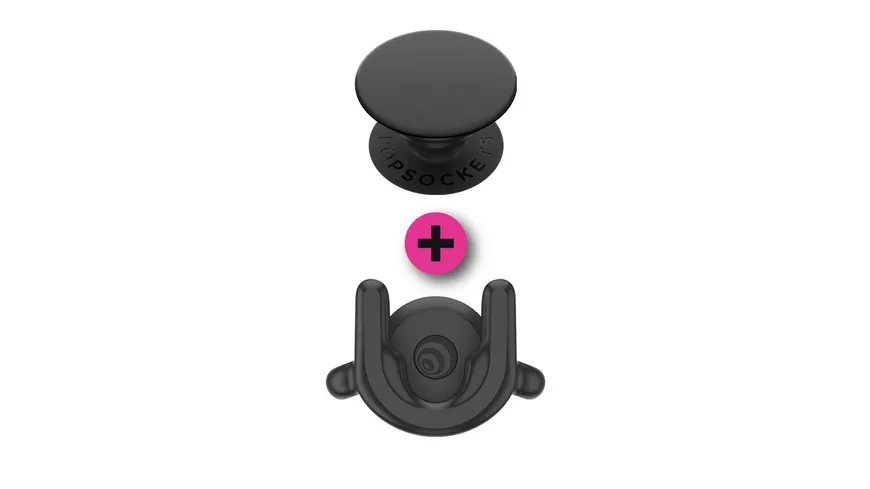 PopGrip und Vent Mount 2 im Doppelpack - schwarz