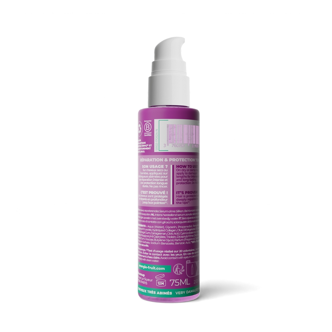 Energie Fruit SOS Intense Repair Serum za kosu - Vrlo oštećena kosa - Biljni kolagen