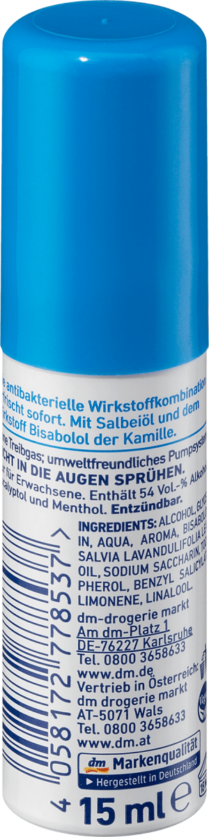 Mundspray cool fresh, fluoridfrei, 15 ml