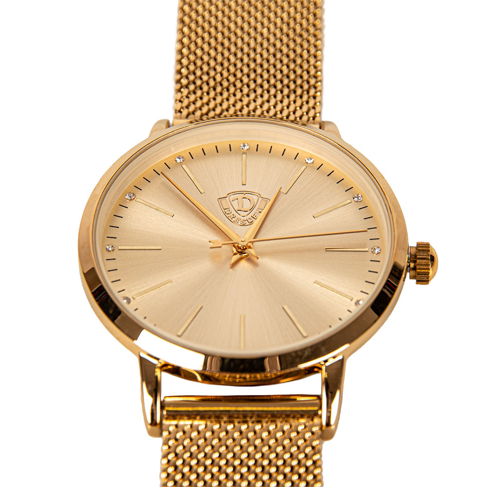 Damen-Armbanduhr WAPPEN Edelstahl gold