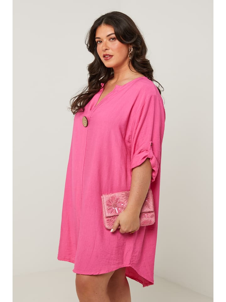 Curvy Lady Kleid in Fuchsia günstig kaufen